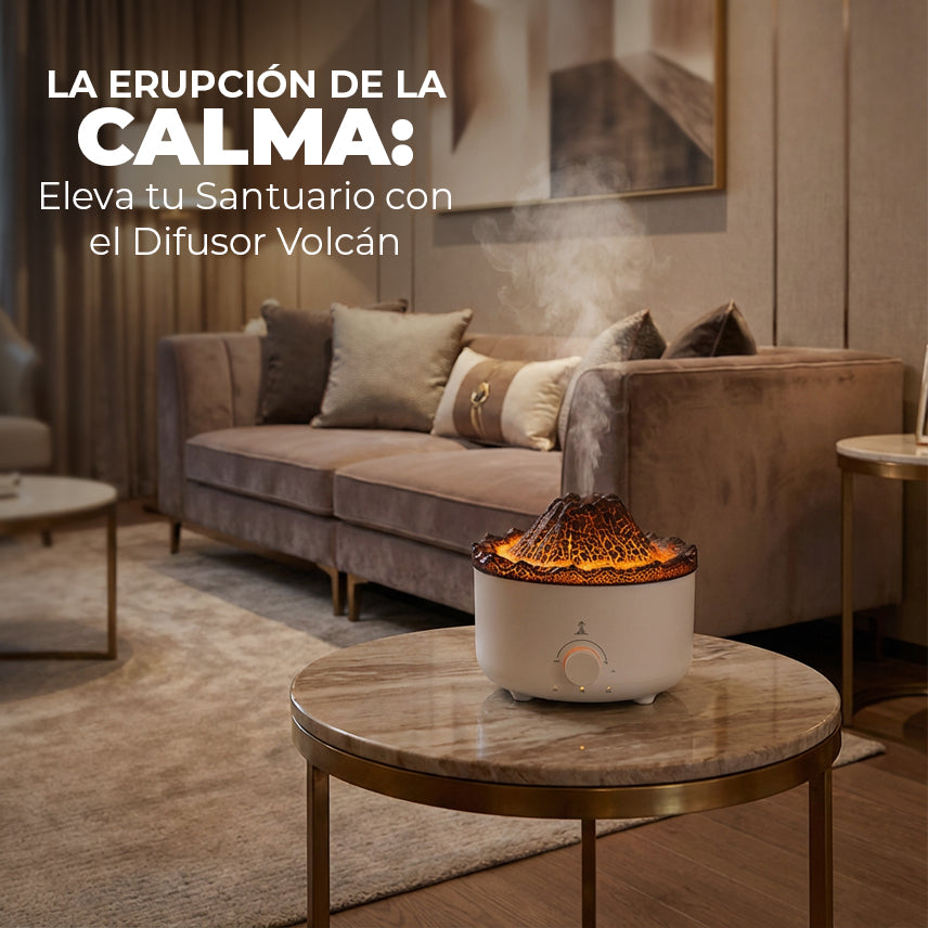 Convierte tu hogar en un refugio de calma con el poder del volcán de aromaterapia.