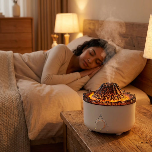 Convierte tu hogar en un refugio de calma con el poder del volcán de aromaterapia.