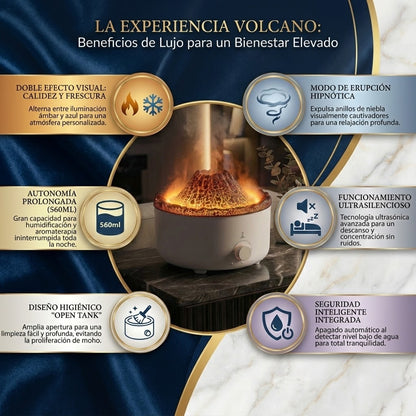 Convierte tu hogar en un refugio de calma con el poder del volcán de aromaterapia.